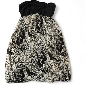 Express Black and Cream Formal Dress